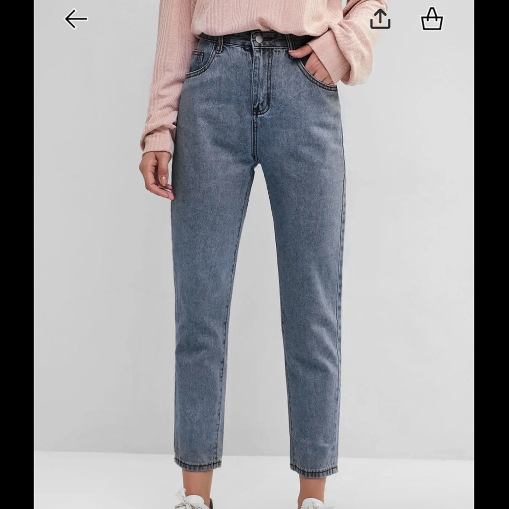 NWT Zaful Basic Mom Jeans